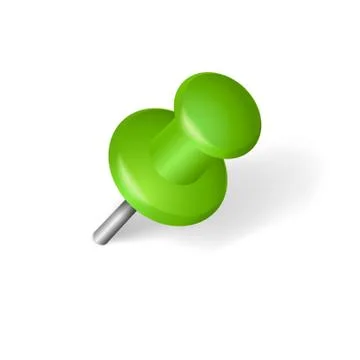 Pin isolated on white background. Stock Illustration