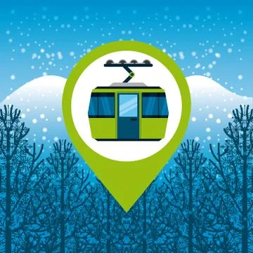 Pin location conveyance Stock Illustration