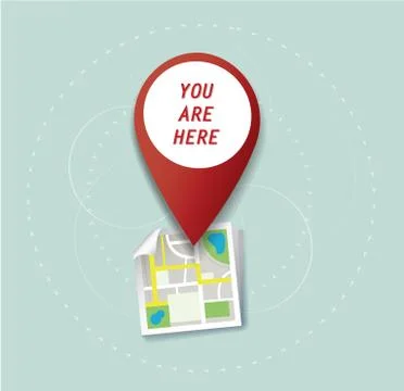 Pin location icon and map vector, the concept of travel Stock Illustration