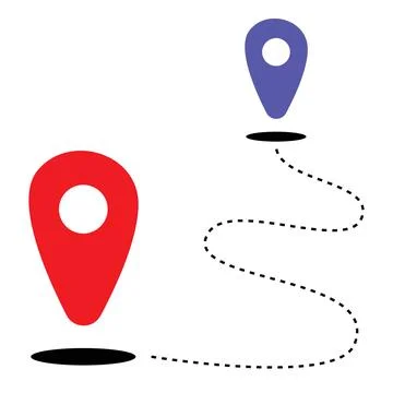 Pin location icon design Stock Illustration