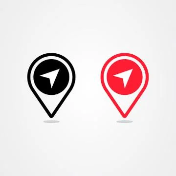 Pin location icon vector design Stock Illustration