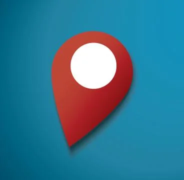 Pin location icon vector Stock Illustration