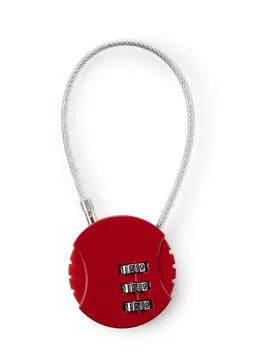 PIN lock placed on a white background Stock Photos