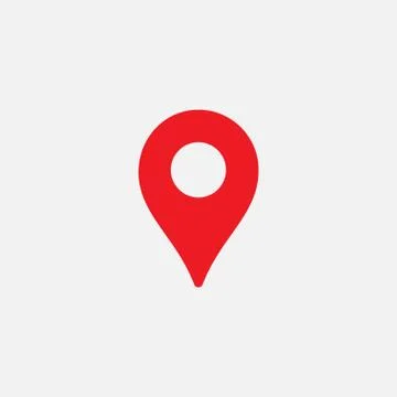 Pin map flat icon design, gps icon, location logo icon Stock Illustration