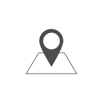 Pin on the map icon. Elements of web icon. Premium quality graphic design icon Stock Illustration