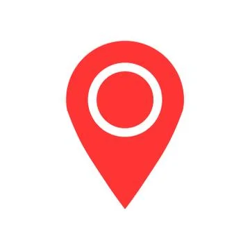 Pin map icon in flat style. Gps navigation vector illustration on white isola Ilustración de archivo