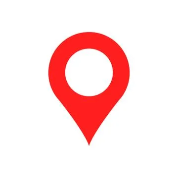 Pin map icon in flat style. Gps navigation vector illustration on white isola Ilustración de archivo