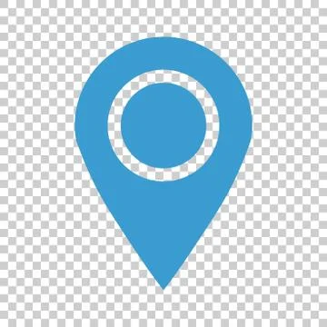 Pin map icon in flat style. Gps navigation vector illustration on isolated ba Ilustración de archivo