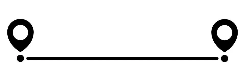 Pin map line. Navigation pointers. イラスト素材