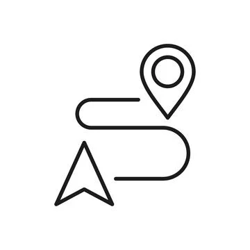 Pin maps icon in flat style. Gps navigation vector illustration on isolated.. Illustrazione stock