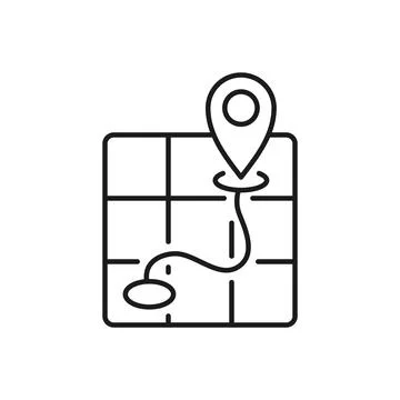 Pin maps icon in flat style. Gps navigation vector illustration on isolated.. Stock Illustration