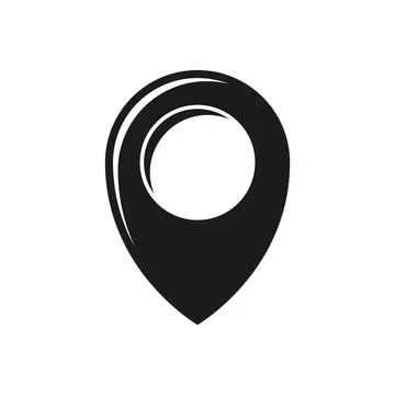 Pin maps icon in flat style. Gps navigation vector illustration on isolated.. Stock Illustration