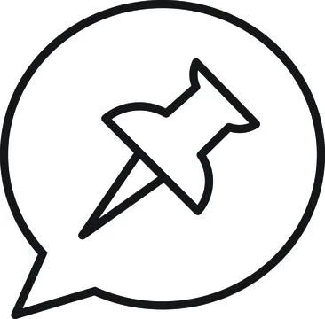 Pin Message Stock Illustration