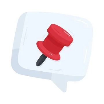 Pin message Stock Illustration