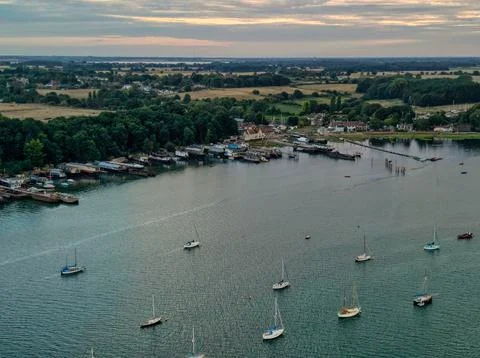Pin Mill on the Orwell Foto stock
