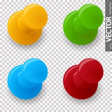 Pin needles colored Stock Illustration