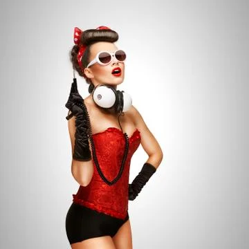 Pin-up party. Stock Photos
