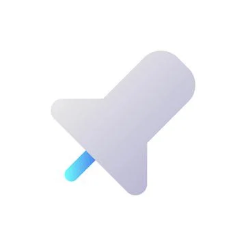 Pin pixel perfect flat gradient two-color ui icon 스톡 일러스트