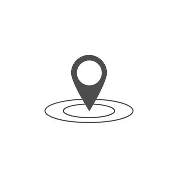 Pin in place icon. Elements of web icon. Premium quality graphic design icon 스톡 일러스트