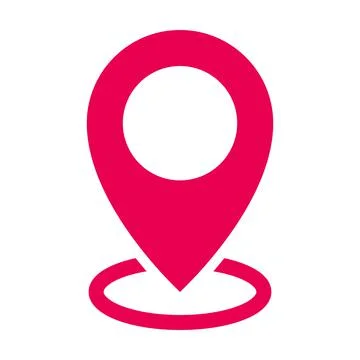 Pin point map Location icon vector for graphic design, logo, website, social Stock Illustration