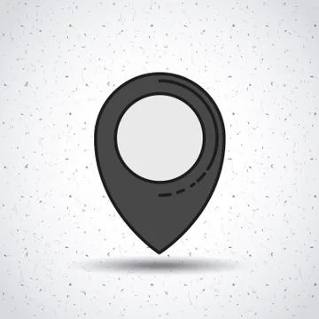 Pin pointer location icon Illustrazione stock