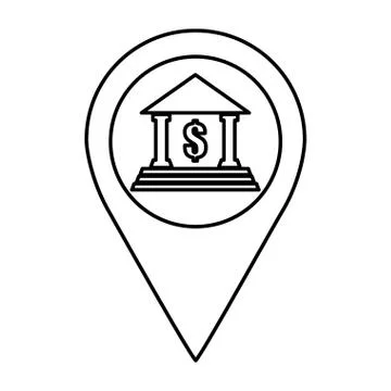 Pin pointer location icon Stock Illustration