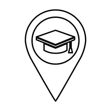 Pin pointer location icon Stock Illustration