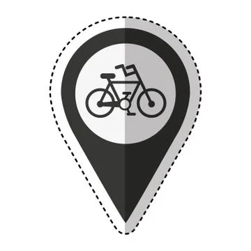 Pin pointer location icon Stock Illustration