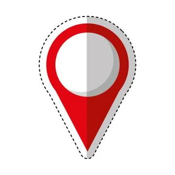 Pin pointer location icon Stock Illustration