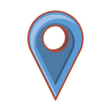 Pin pointer location icon Stock Illustration