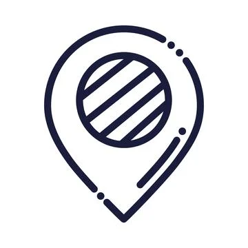 Pin pointer location Stock Illustration
