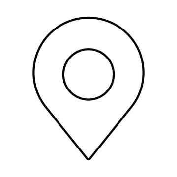 Pin pointer location mark icon 스톡 일러스트