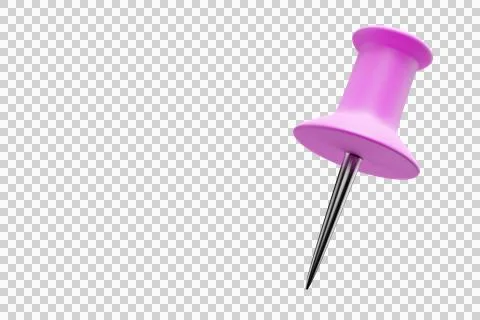 Pin, pushpin isolated background. 스톡 일러스트
