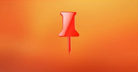 Pin Red 3d Icon Vídeos de archivo 69986599