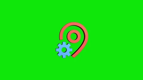 Pin settings 3D rendering rotating gear mechanism wheel for teamwork success Stock Footage 313468035
