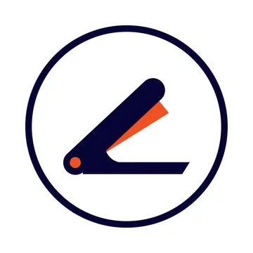 Pin, stapler, stationary, stapler tool icon Stock Illustration