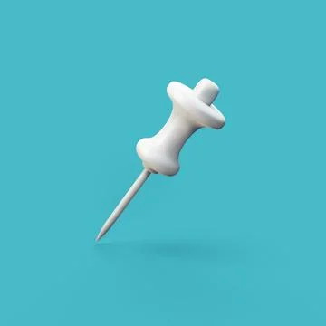 Pin - stylized 3d CGI icon object, Not gen Ai Stock Photos