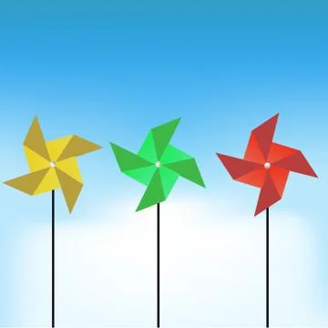 Pin wheel Stock Illustration