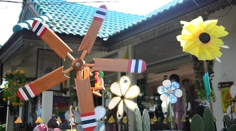 Pin wheel or windmill Stock Footage 44537214