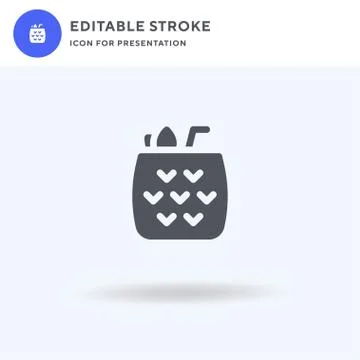 Pina Colada icon vector, filled flat sign, solid pictogram isolated on white 스톡 일러스트