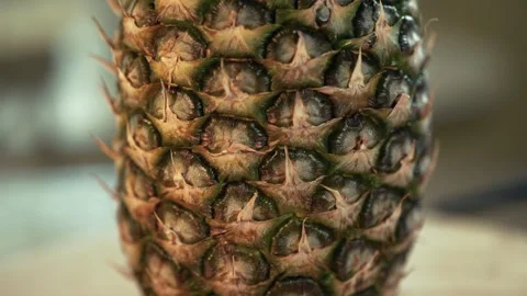Pinapple rotating macro Stock Footage 273281281