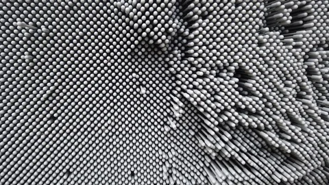 "Pinart 3d" abstract pattern. Background of plastic nails. Stock Footage 123244646