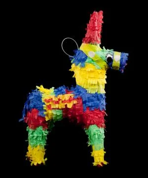 Pinata on a black background Stock Photos