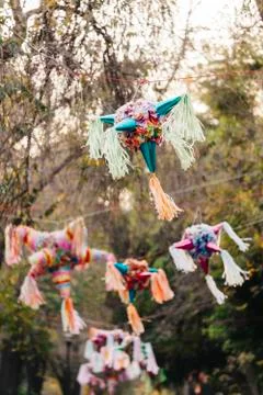 Pinatas in the street Stock Photos