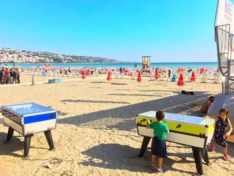 Pinball at the beach Stock Photos