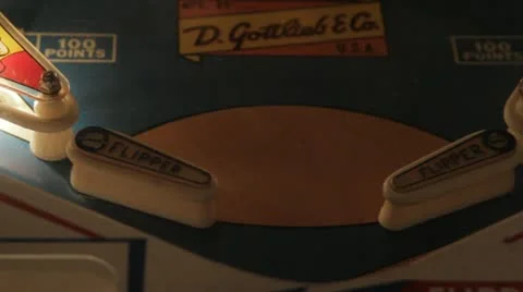 PinBall Flippers Stock Footage 12192888