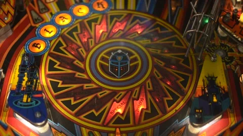 Pinball Game Board Stock Footage 41733352