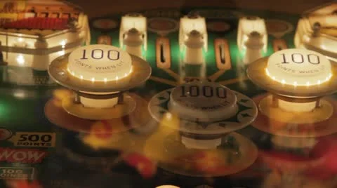 Pinball Lights Video stock 12192892