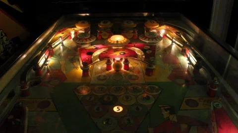 Pinball machine Video stock 7738518