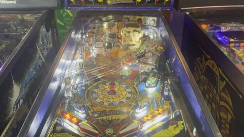 Pinball  Machine Stock Footage 244689581